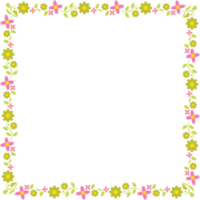 The flower Boarder line for beauty or graphic concept png