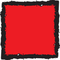 The red label sketch frame for present concept png