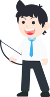 SD Business Man Isolated icons People Cartoon Character Flat illustration Png