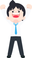 SD Business Man Isolated icons People Cartoon Character Flat illustration Png