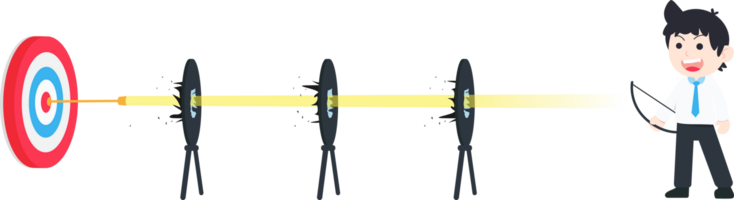 sd bedrijf Mens nauwkeurig schiet door obstakels naar centrum van de doelwit png