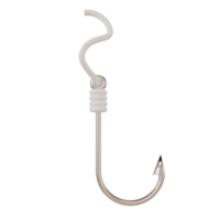 3d render fishing hook icon png