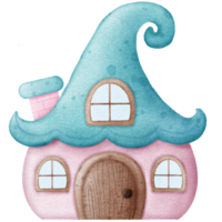 süß Rosa Elf Haus png