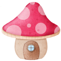 Mushroom elf house png