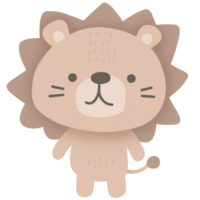 Cute lion character png