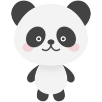 schattig panda beer karakter png
