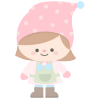 mignonne gnome fille png