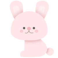 Baby pink bunny png