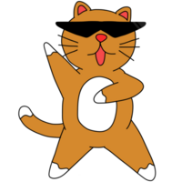 funny cat dance png