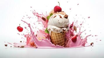 Ice Cream Splash Stock Photos, Images and Backgrounds for Free