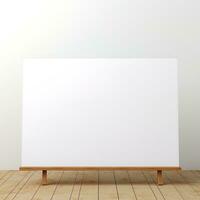 Blank white placard for your business, generated by AI photo