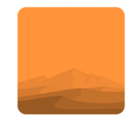 beautiful desert icon png