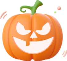 zucca Jack o lanterna, Halloween tema elementi 3d illustrazione png