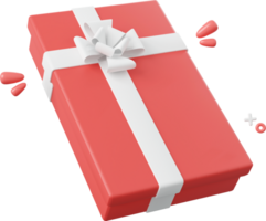 cadeau boîte, Noël thème éléments 3d illustration png