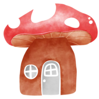 champignon maison rouge champignon maison dessin animé png