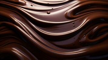 chocolate melted texture background. generative AI photo