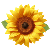 AI Generated 3D Sunflower png