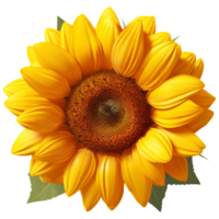 AI Generated 3D Sunflower png