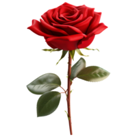 AI Generated 3D Rose png