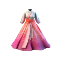 AI Generated 3D hanbok png