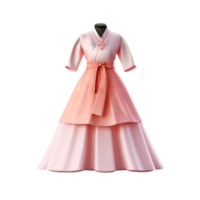 AI Generated 3D hanbok png
