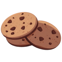 AI Generated Choco Chip Cookie png