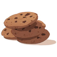 ai genererad choco chip kaka png