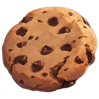 AI Generated Choco Chip Cookie png