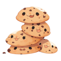 ai genererad choco chip kaka png