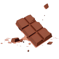 ai generato cioccolato bar png