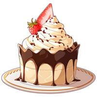 AI Generated Chocolate Cake png