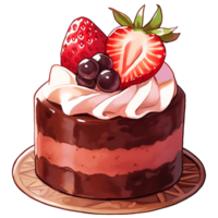 AI Generated Chocolate Cake png