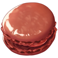 ai généré Chocolat macaron png