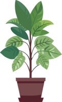 Minimalistic Style Potted Houseplant. ai generated. png