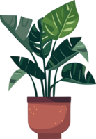 Minimalistic Style Potted Houseplant. ai generated. png