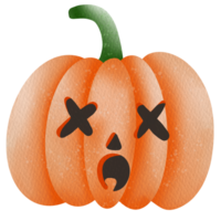 halloween pumpkins, funny faces. Autumn holidays. png