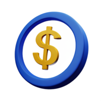 money 3d element icon png