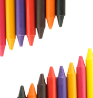 Wax crayons isolated with clipping path png