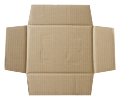 recycled cardboard isolated with clipping path for mockup png