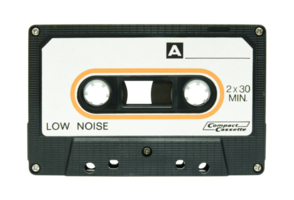 cassette tape isolated with clipping path png