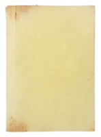 old book pages isolated with clipping path for mockup png