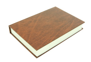 leather hardcover book isolated with clipping path for mockup png