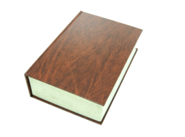 leather hardcover book isolated with clipping path for mockup png