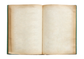 open old book isolated with clipping path for mockup png