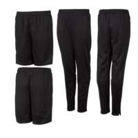 sports pants front and back cut out, isolated transparent background png