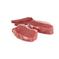 vers varkensvlees steak besnoeiing uit, geïsoleerd transparant achtergrond png