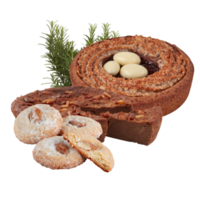 Brot ,Cupcakes, Donuts und Cracker Schnitt aus, isoliert transparent Hintergrund png