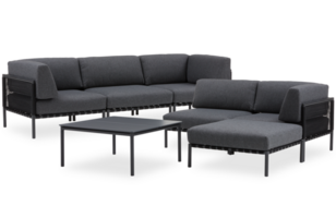 mobilia impostato divano nel il vivente camera tagliare su isolato trasparente sfondo png