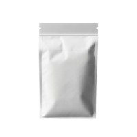 Blank white craft sachet paper mockup on transparent background, created with generative AI png