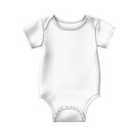 Blank white bodysuit isolated on transparent background, created with generative AI png